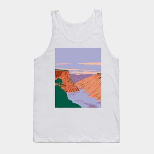 Flaming Gorge National Recreation Area in Wyoming and Utah USA WPA Art Poster Tank Top